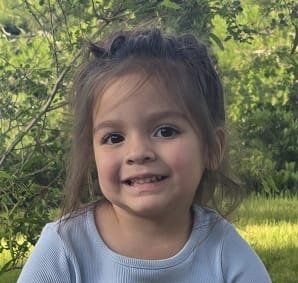 Olive’s face smiling